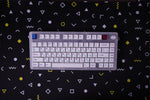 Load image into Gallery viewer, Cherry Profile Purple &amp; Blue on White Keycaps
