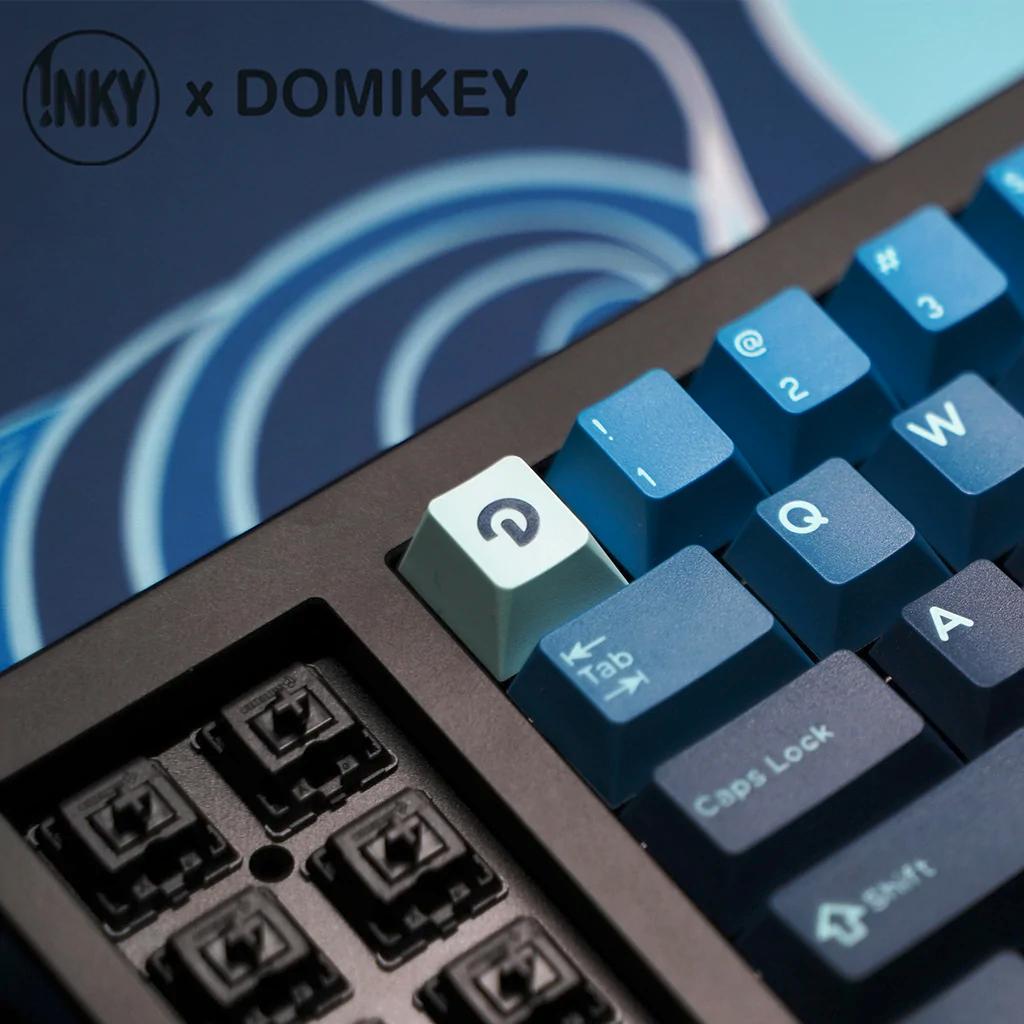 DOMIKEY X INKY Silent Sea Cherry Profile Triple-Shot Keycaps Extras