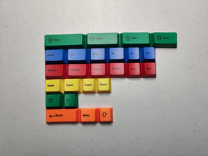 Beige PBT Dyesub RGBYO Keycaps - XMI/XIAMI