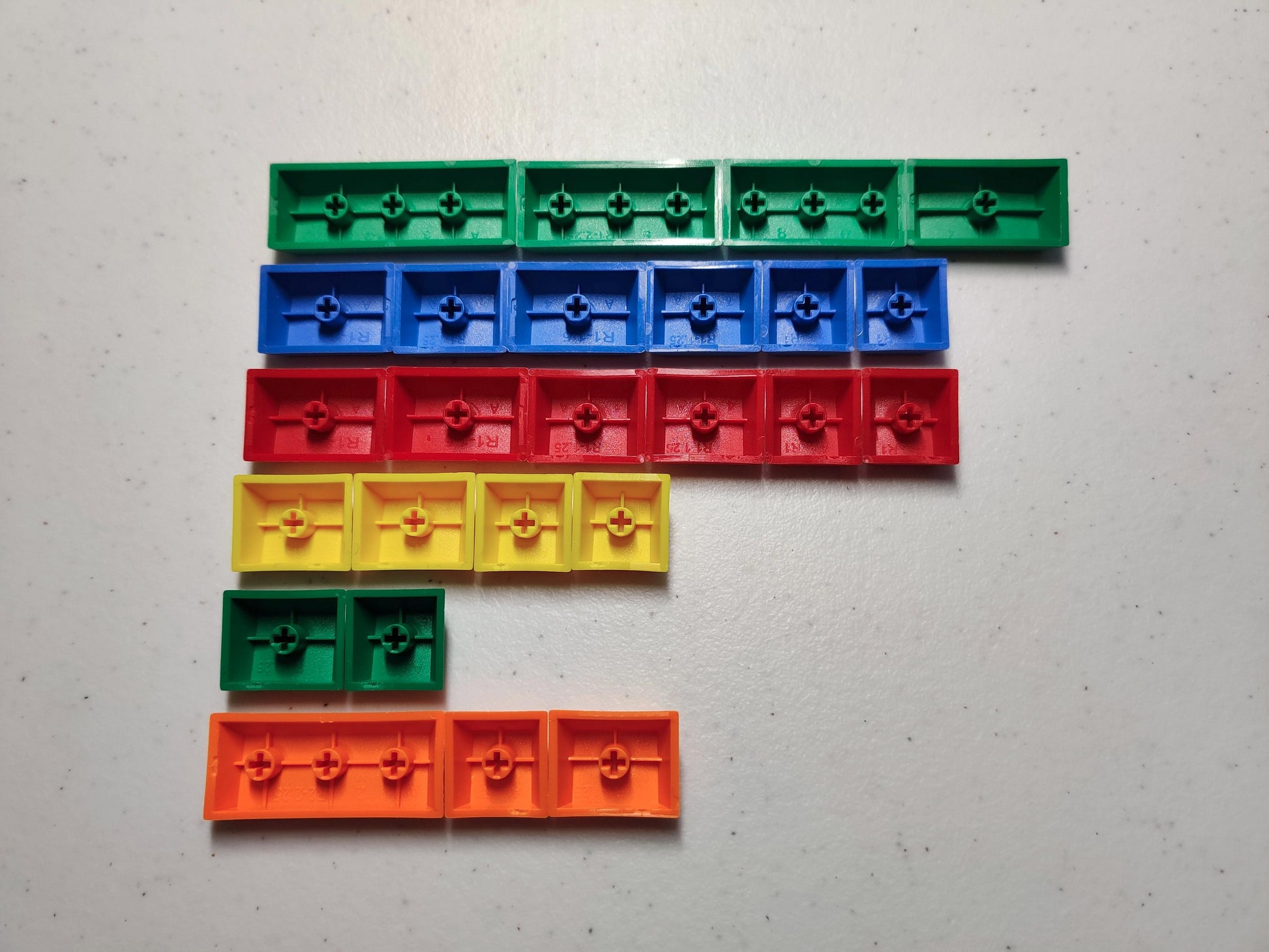 Beige PBT Dyesub RGBYO Keycaps - XMI/XIAMI