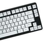 Load image into Gallery viewer, Cherry Profile Black on White Japanese Keycap Set
