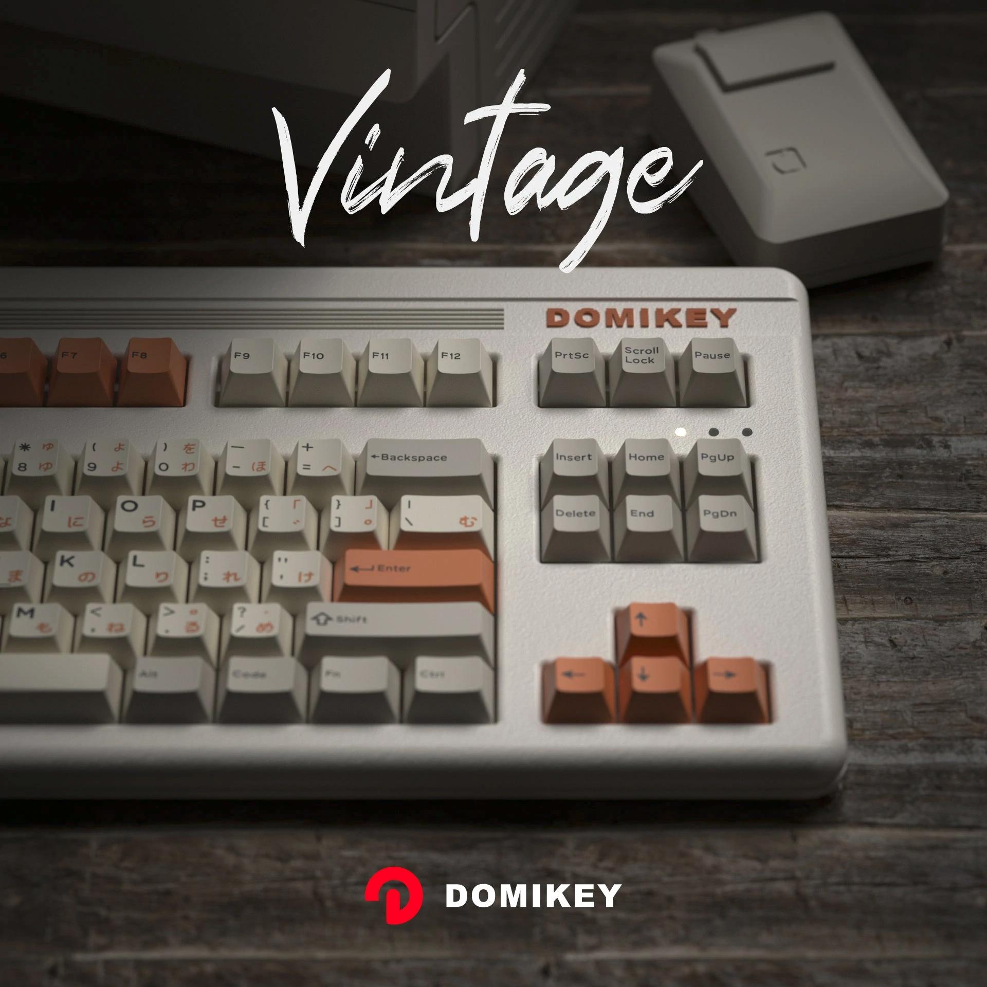 Domikey Cherry Profile Doubleshot Vintage Keycaps