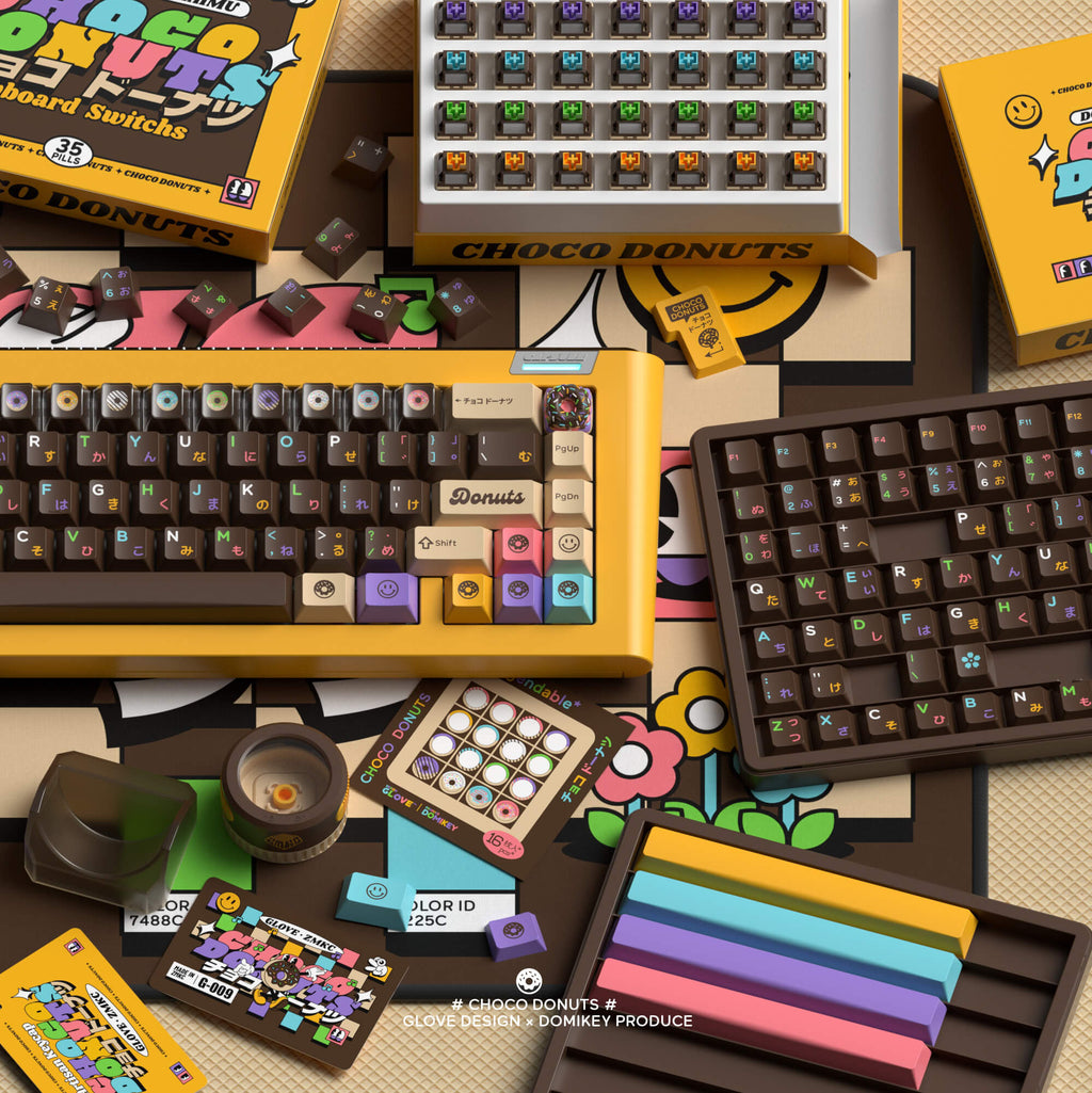 [Interest Check] GLOVE X DOMIKEY Choco Donuts Keycaps