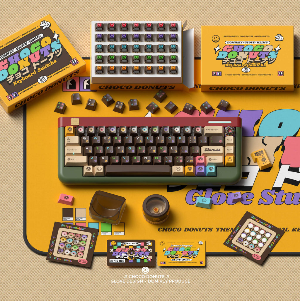 [Interest Check] GLOVE X DOMIKEY Choco Donuts Keycaps