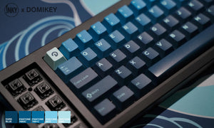 DOMIKEY X INKY Silent Sea Cherry Profile Triple-Shot Keycaps Extras