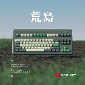 Domikey Cherry Profile Doubleshot Deserted Island Keycaps