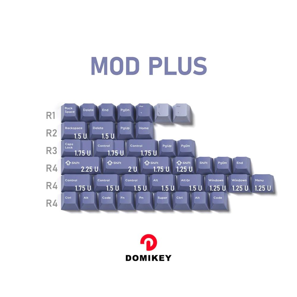 Domikey Cherry Profile Doubleshot Hush Keycaps
