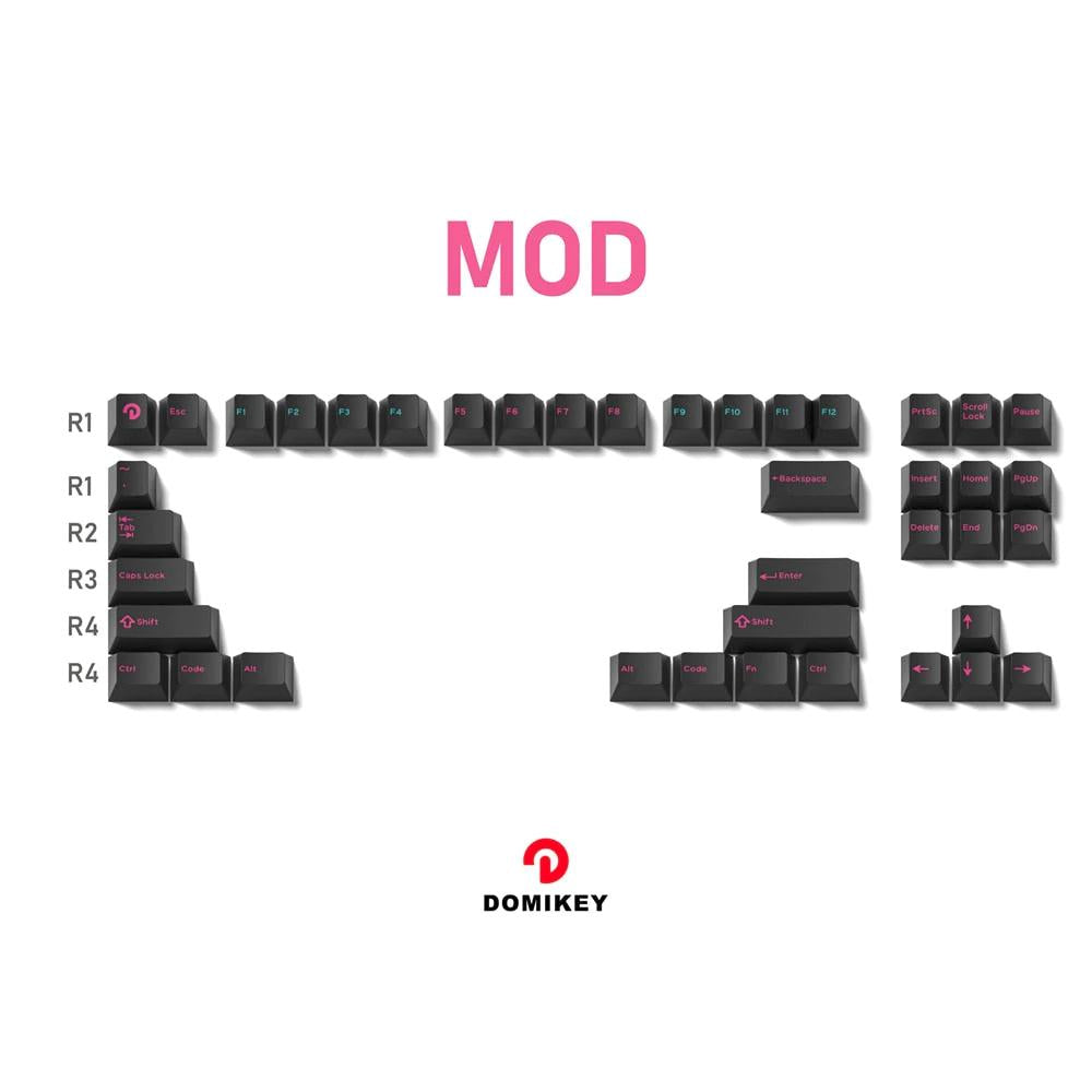 Domikey Cherry Profile Doubleshot Miami Night Keycaps