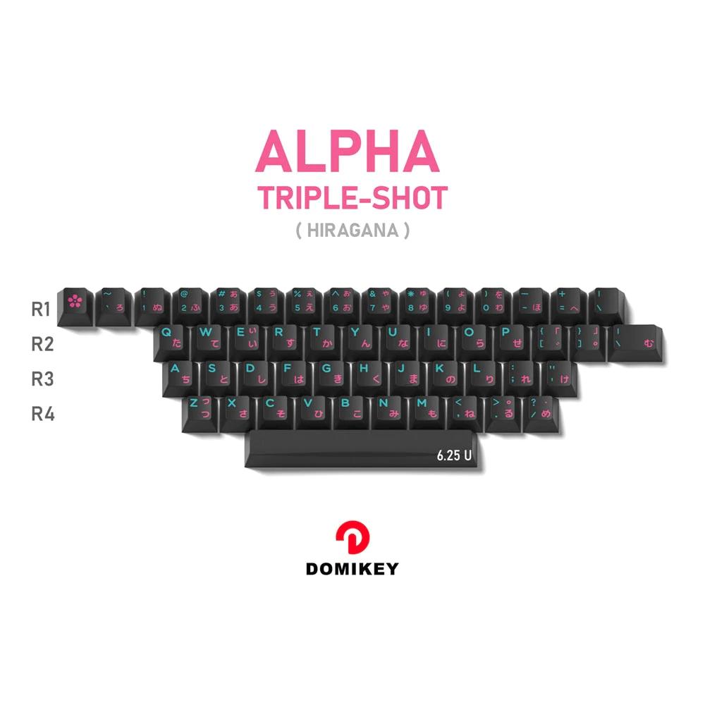 Domikey Cherry Profile Doubleshot Miami Night Keycaps