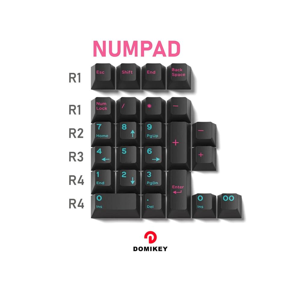 Domikey Cherry Profile Doubleshot Miami Night Keycaps