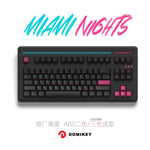 Load image into Gallery viewer, Domikey Cherry Profile Doubleshot Miami Night Keycaps
