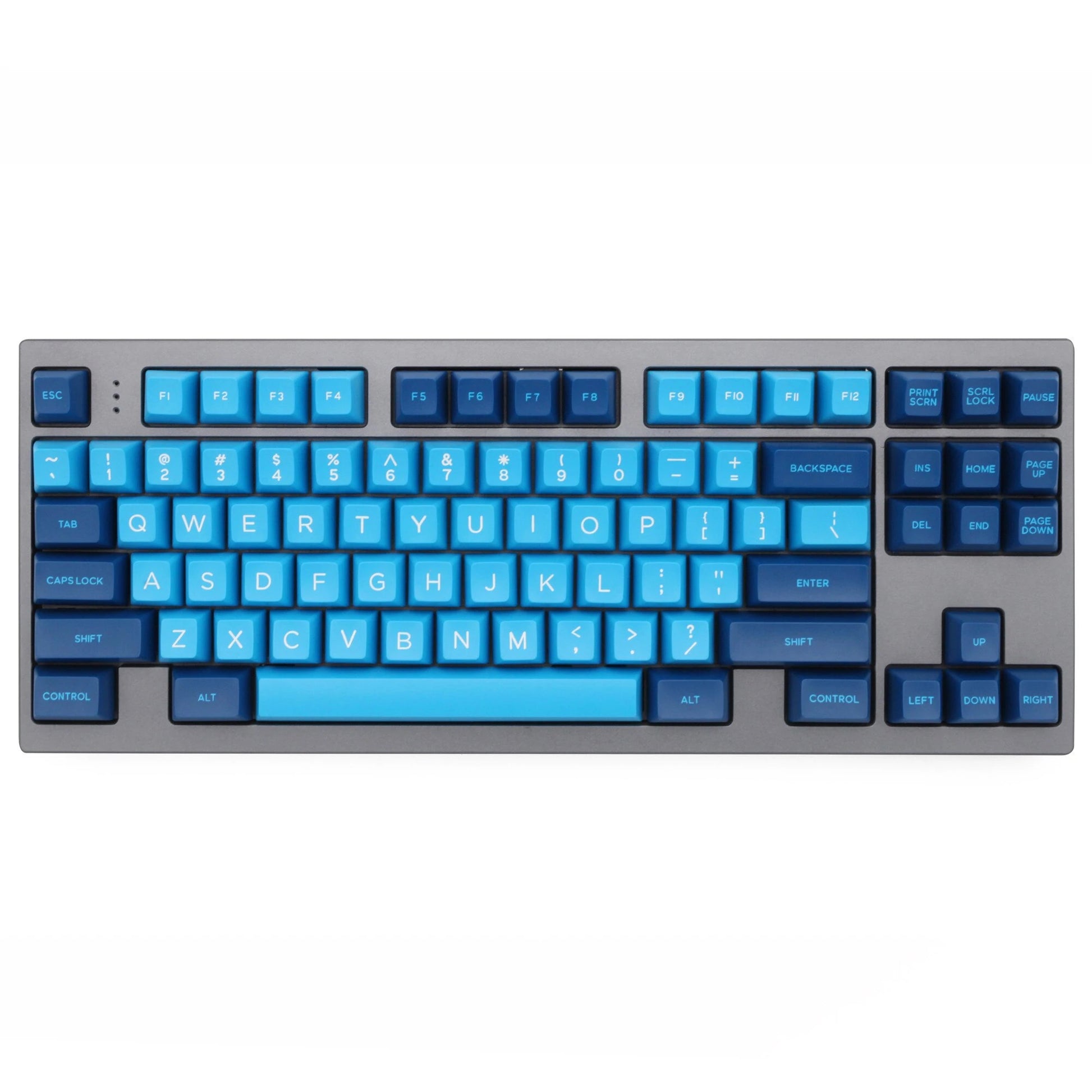 Domikey SA Profile Doubleshot Blue Wave Keycaps