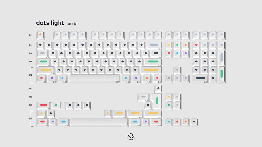 GMK Dots R2 - Light Spacebars – Mtn Kbd