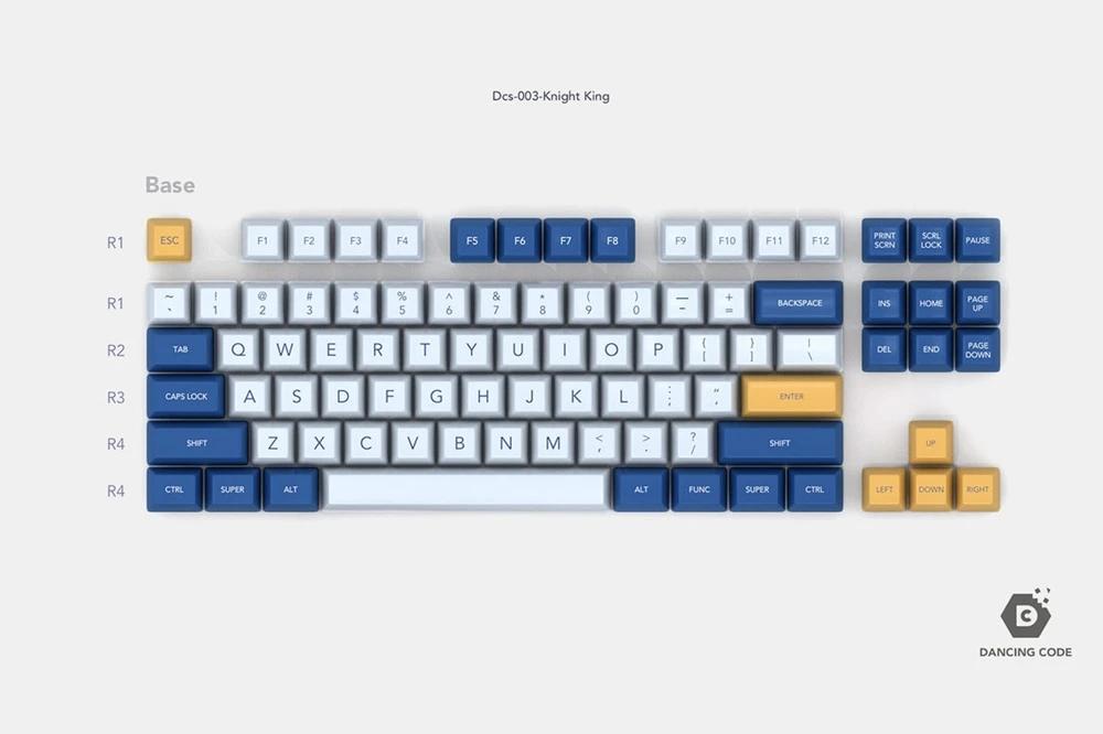Domikey SA Profile Doubleshot Knight King Keycaps