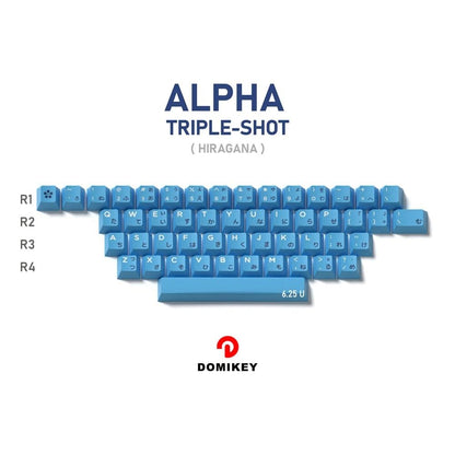 Domikey Cherry Profile Doubleshot Single Chip Keycaps