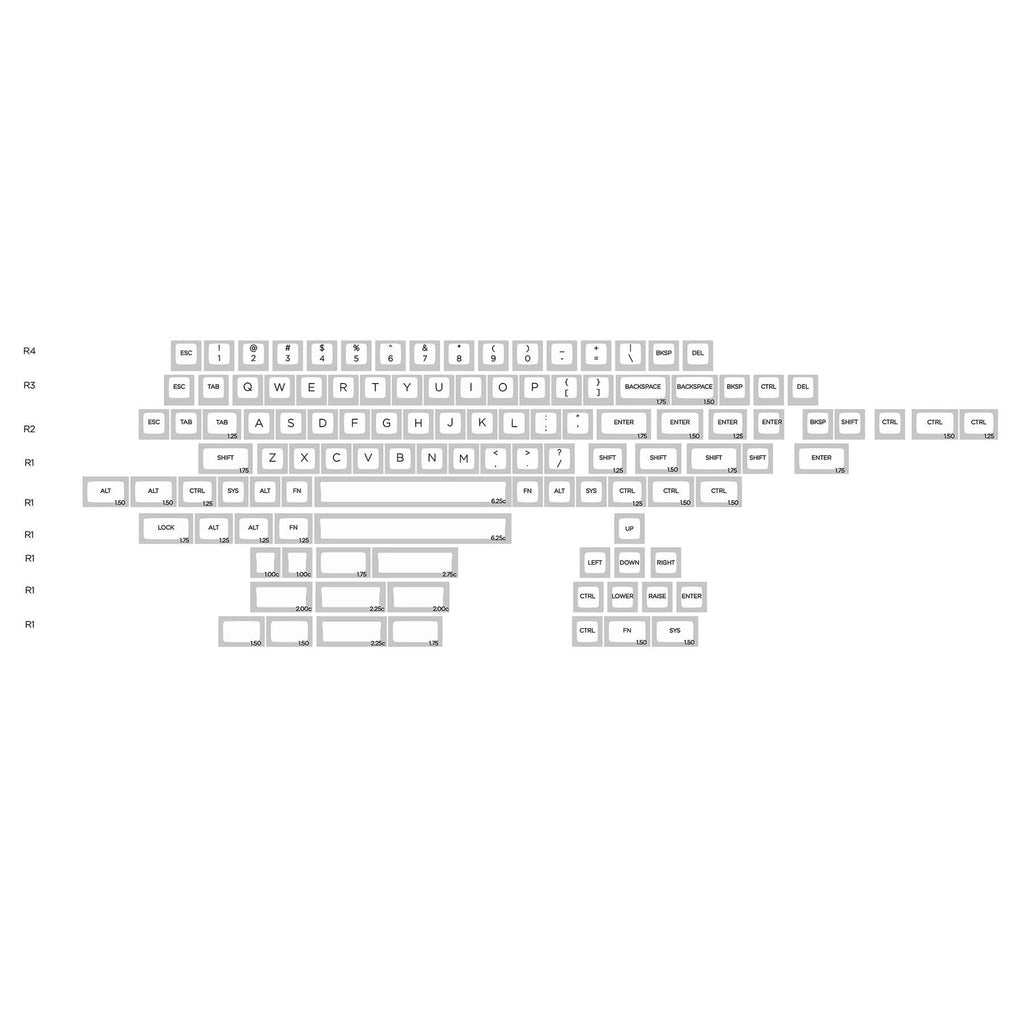 KAT Alpha PBT 40s Keycaps Set