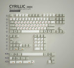 Load image into Gallery viewer, Beige PBT Dyesub Keycaps (Cyrillic Sublegends) - XMI/XIAMI
