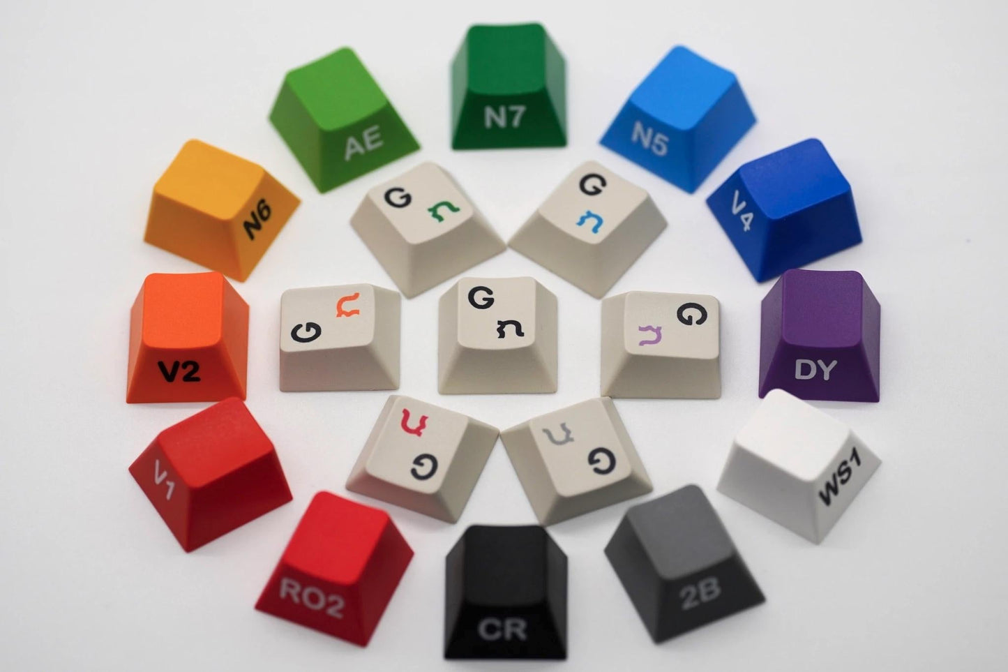 Beige PBT Dyesub Keycaps (Cadet Sublegends) - XMI/XIAMI