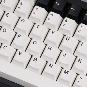 EnjoyPBT ABS Doubleshot Black & White Mechanical Keyboard Keycaps