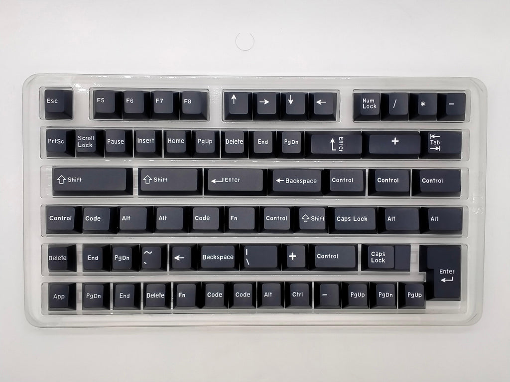 Tecsee White on Black PBT Keycaps
