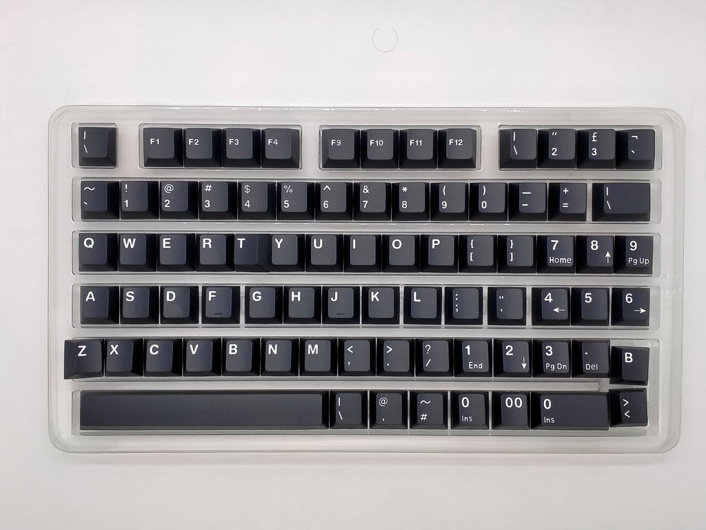 Tecsee White on Black PBT Keycaps