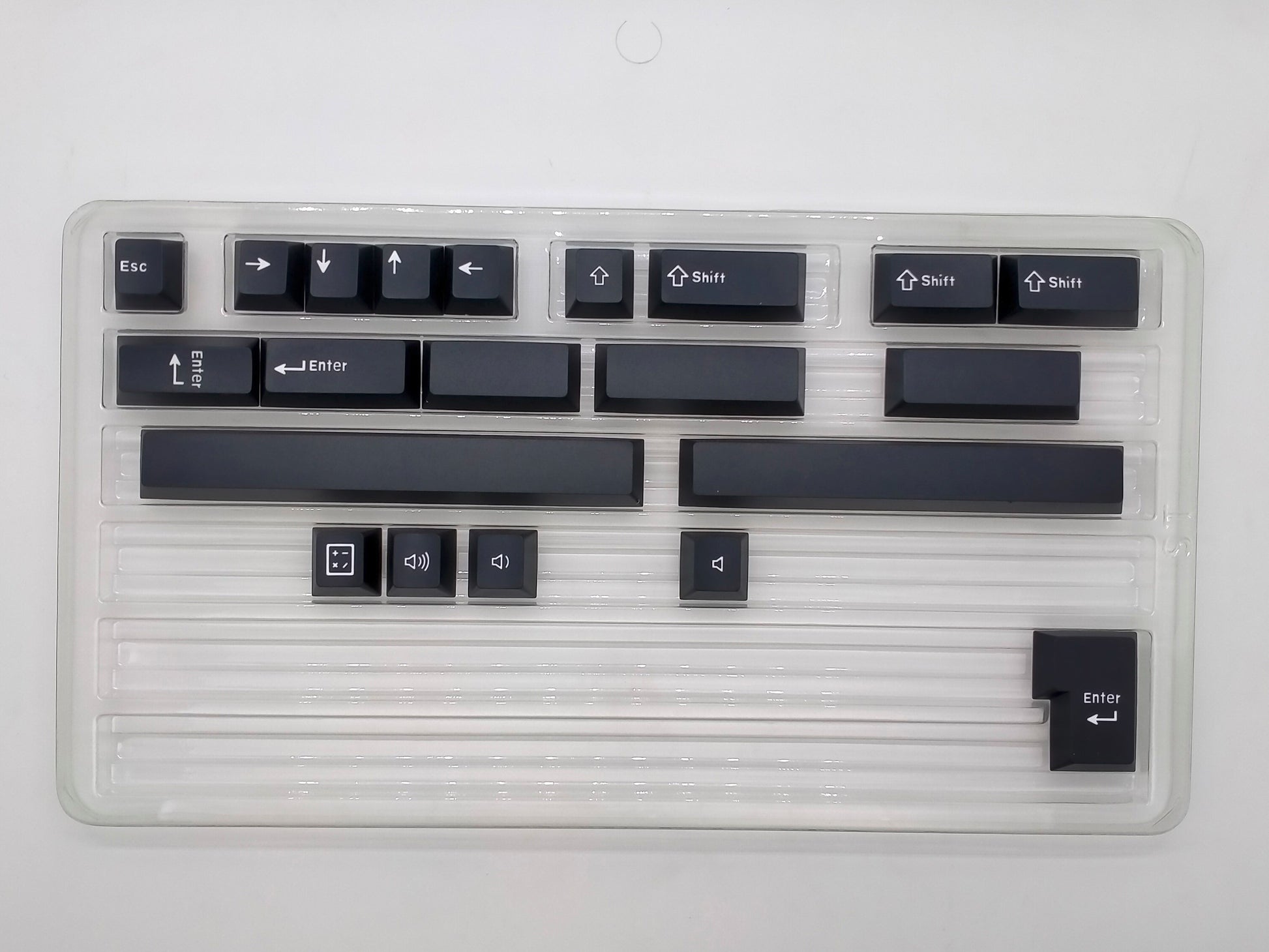 Tecsee White on Black PBT Keycaps
