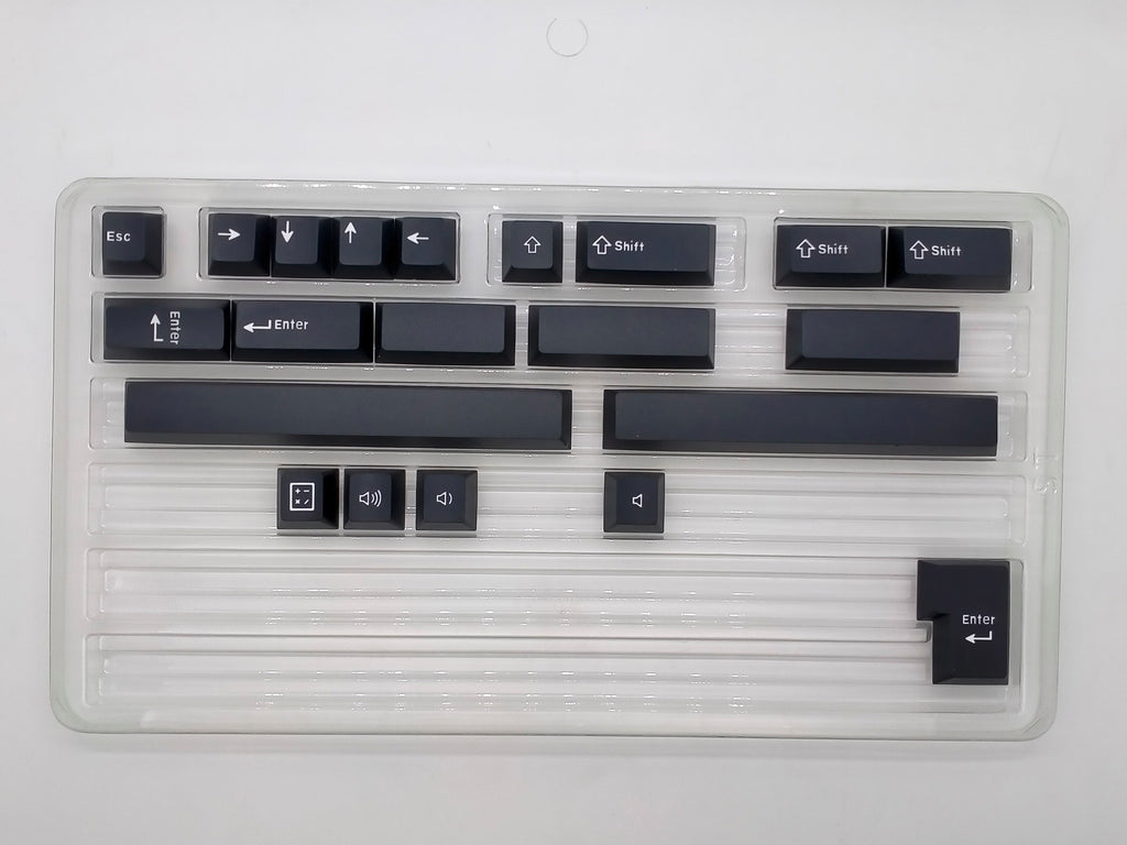 Tecsee White on Black PBT Keycaps