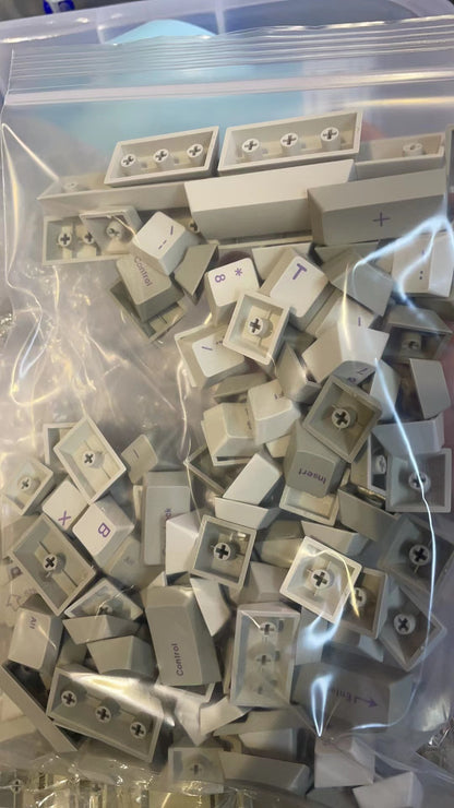 Beige PBT Dyesub Keycaps (English) - XMI/XIAMI